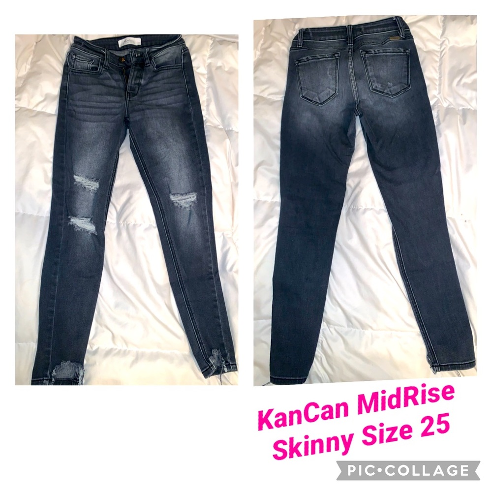 KanCan Factory Faded Black Skinny Jean